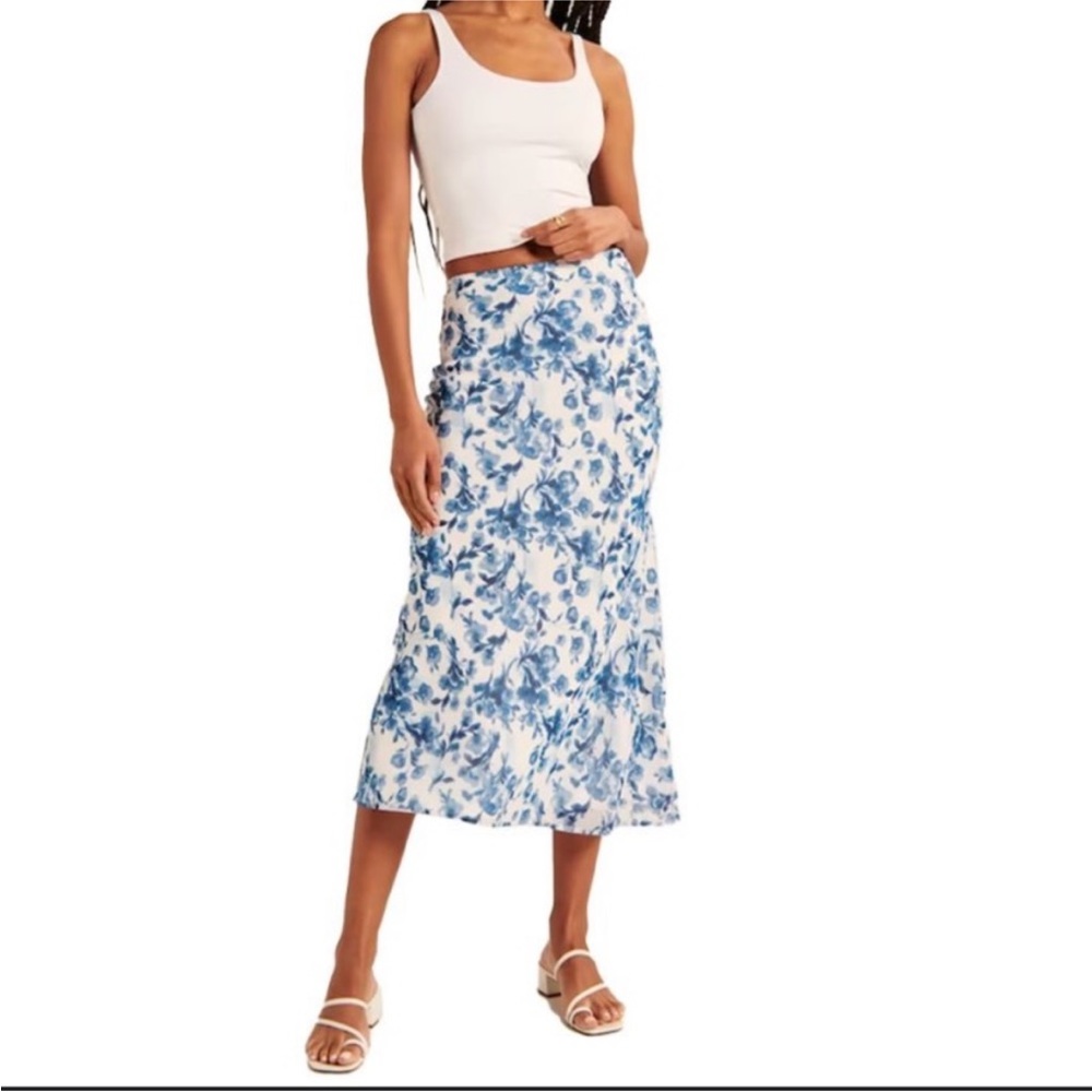 Abercrombie Florial blue midi